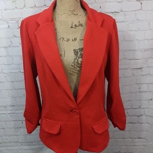 Alex & Olivia Red Blazer Large